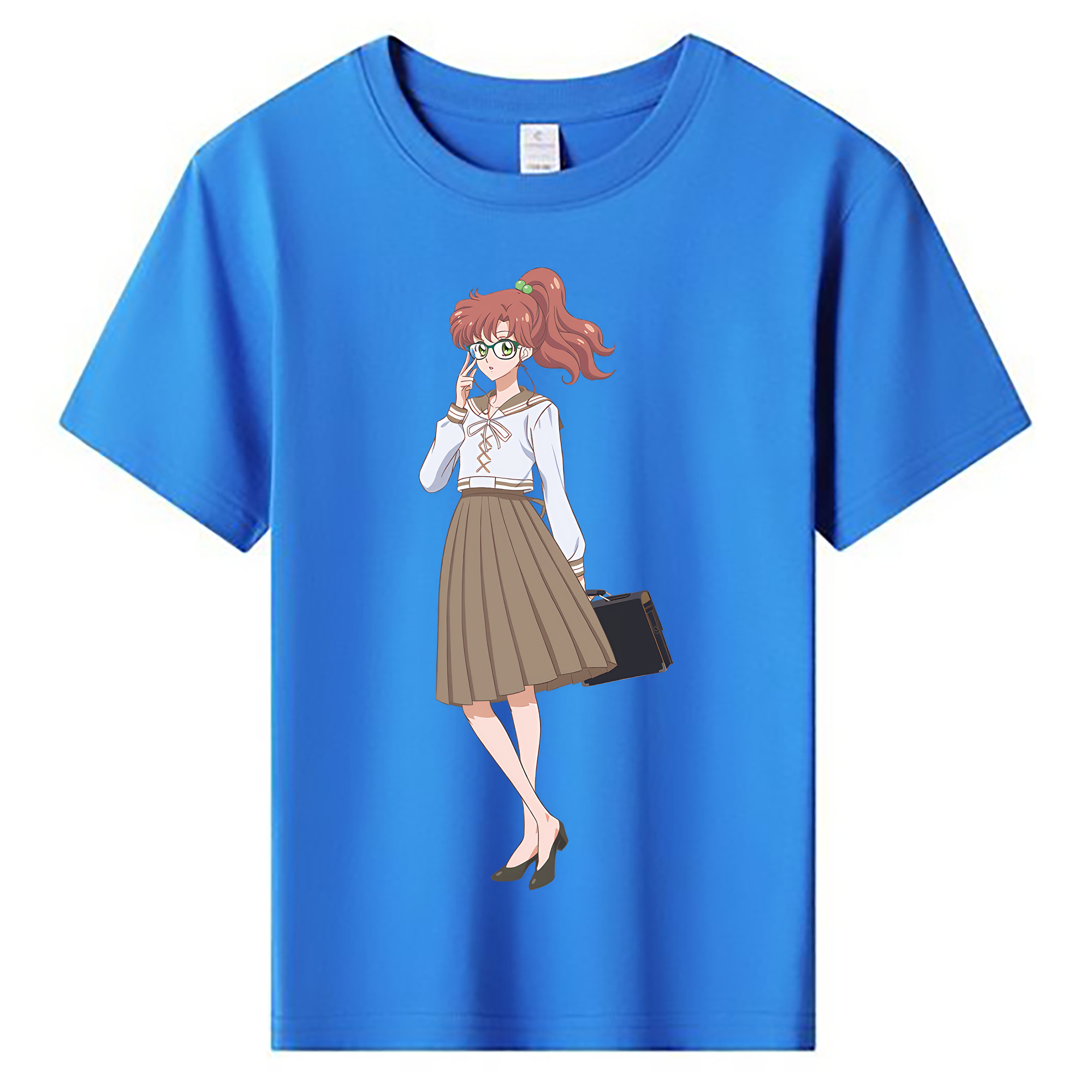 （画像用） 美少女戦士セーラームーン 木野 まこと きの まこと Sailor Moon Kino Makoto （セーラージュピター；Sailor Jupiter） 綿100％キッズTシャツ（フロントプリント）